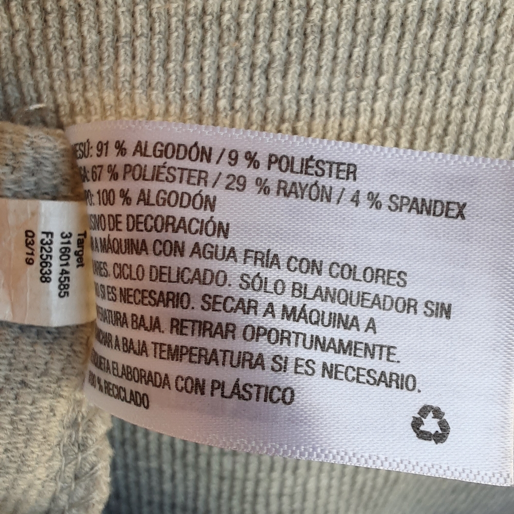 Knox Rose Textured Knit Boho Top in Gray and Cream NWT. - Picture 7 of 9